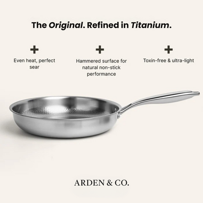 Titanium Wok Pan Flat Bottomed