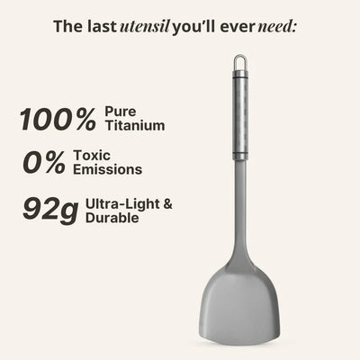 Titanium Hammered Pan + Utensil