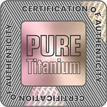 PURE Titan Zertifizierungsabzeichen